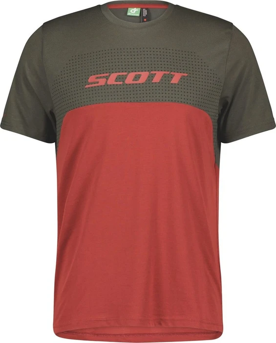 Scott Trail Flow Dri Trikot kurzarm dark grey/tuscan red (Herren)
