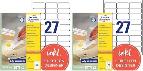 Avery-Zweckform Etiketten ablösbar