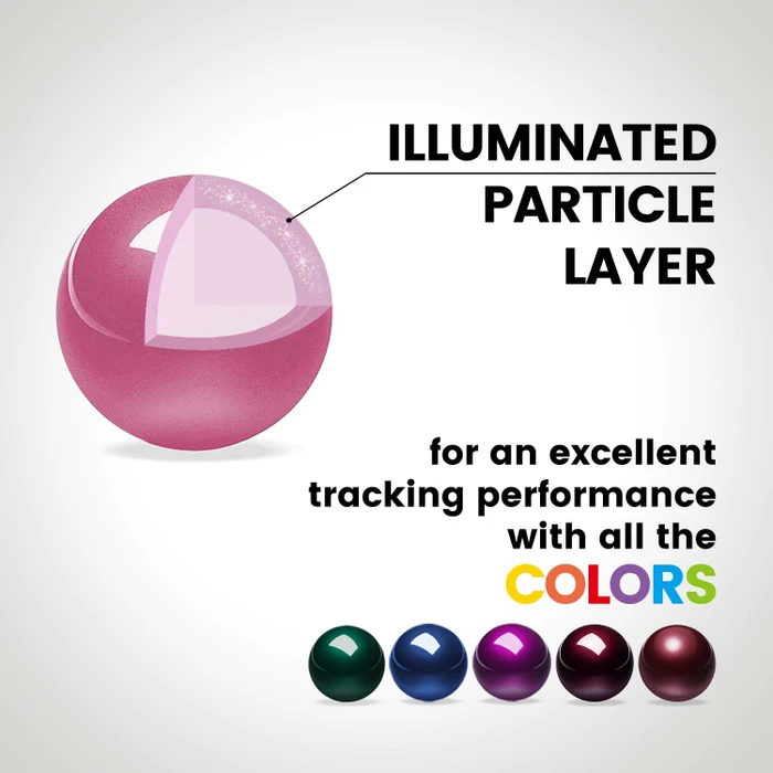 Perixx PERIPRO-303GPK 34mm für Perimice und Logitech M570, Ersatz-Trackball, rosa