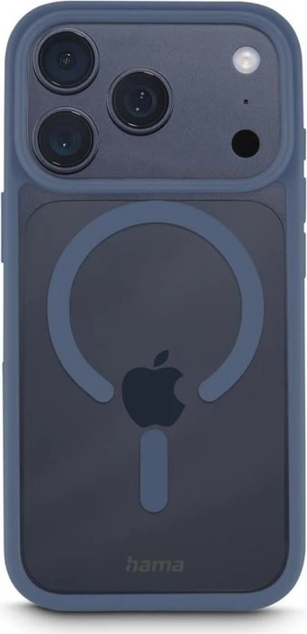 Hama Handyhülle Frame Protect magnetisch für Apple iPhone 17 Pro transparent/blau