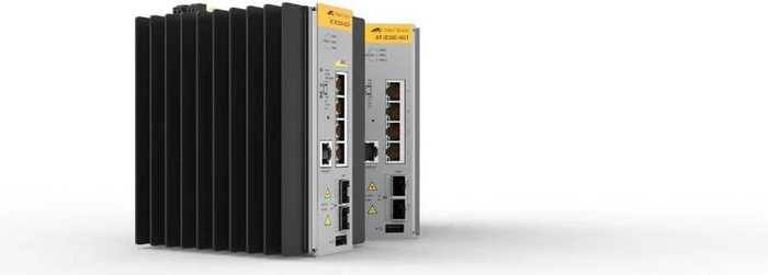 Allied Telesis IE200 Industrial Railmount Managed Switch, 4x RJ-45, 2x SFP, 120W PoE+