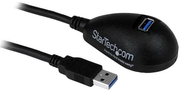 StarTech USB 3.0 Docking Cable Verlängerungskabel, USB-A [Stecker] auf USB-A [Buchse], 1.5m schwarz