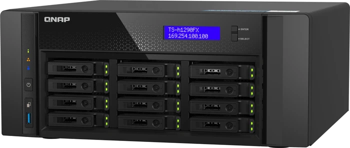 QNAP QuTS hero TS-h1290FX-7232P-64G, 64GB RAM reg ECC, 2x SFP28 25Gb/s, 2x RJ-45 2.5GBase-T