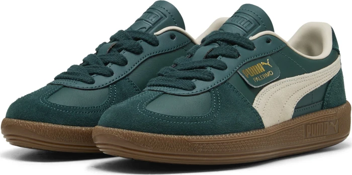 Puma Palermo Leather dark green/alpine snow (Junior)