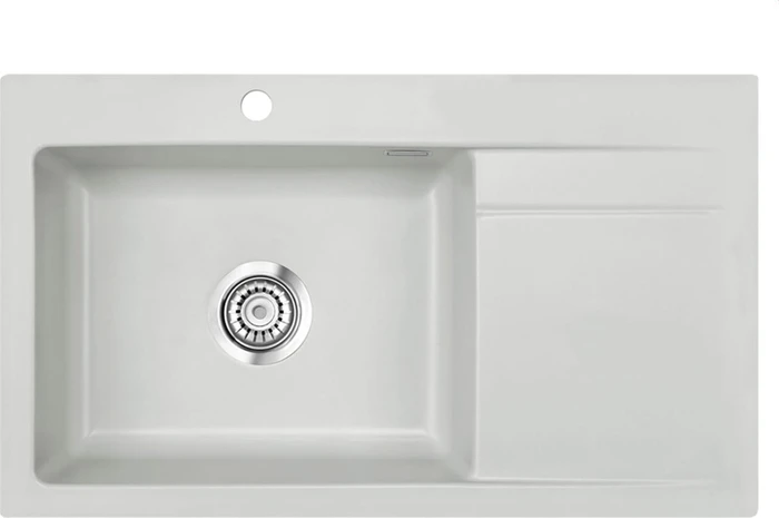 systemceram Stema 86 SL Einbau Becken links alu