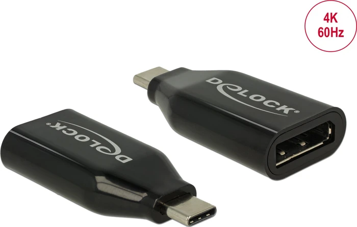 DeLOCK USB-C Stecker auf DisplayPort Buchse Adapter, 4K/60Hz