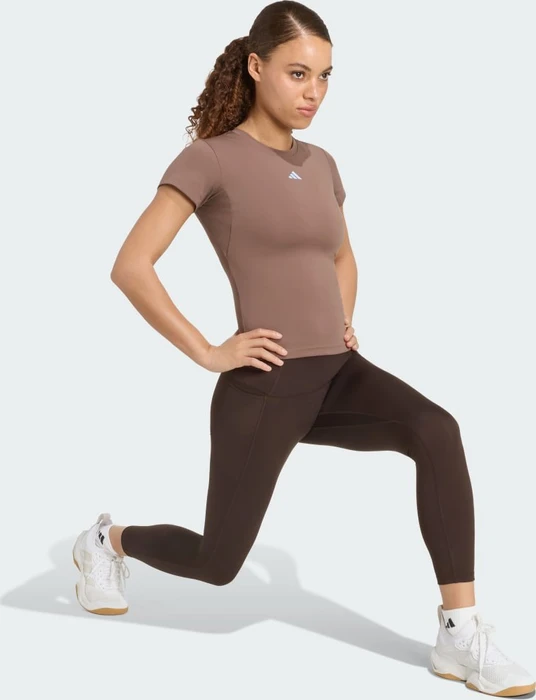 adidas 3-Streifen Studio Baby T-Shirt kurzarm earth strata (Damen)