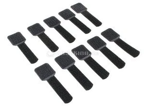 LABEL THE CABLE LTC Wall Klett-Kabelhalter, schwarz, 10er-Pack