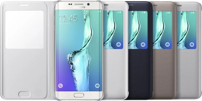 Samsung S-View Cover für Galaxy S6 Edge+ silber