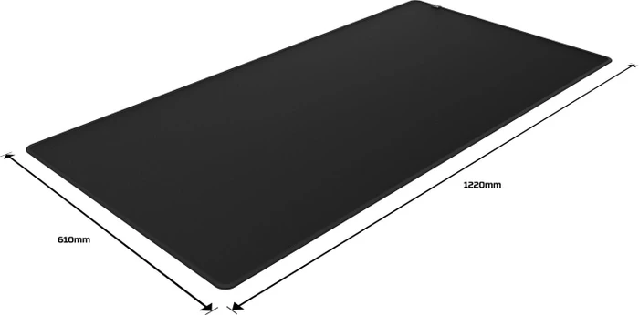 HP HyperX Pulsefire Mat Gaming Mousepad, 2XL 1220x610mm, schwarz