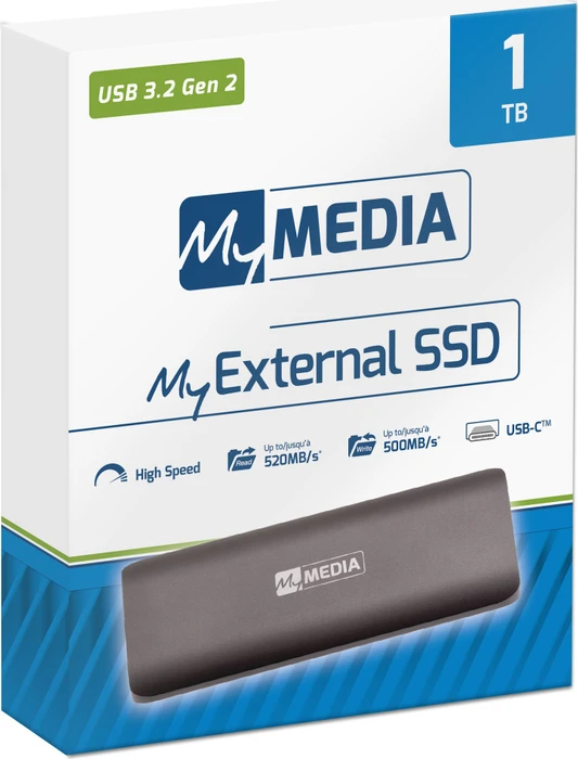 Verbatim MyMEDIA MyExternal SSD, 1TB, USB-C 3.1