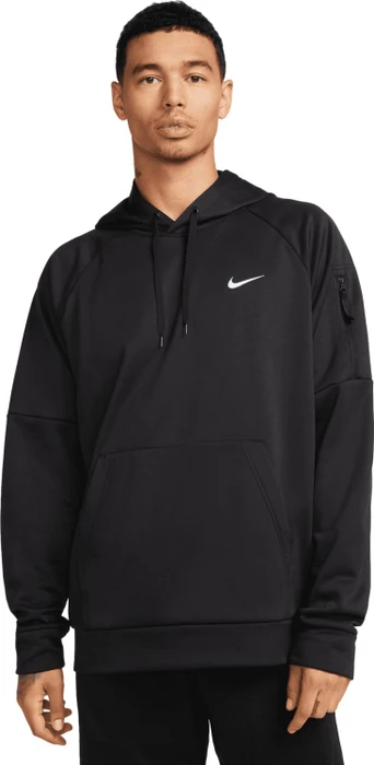 Nike Therma Therma-FIT Fitness Hoodie schwarz/weiß (Herren)