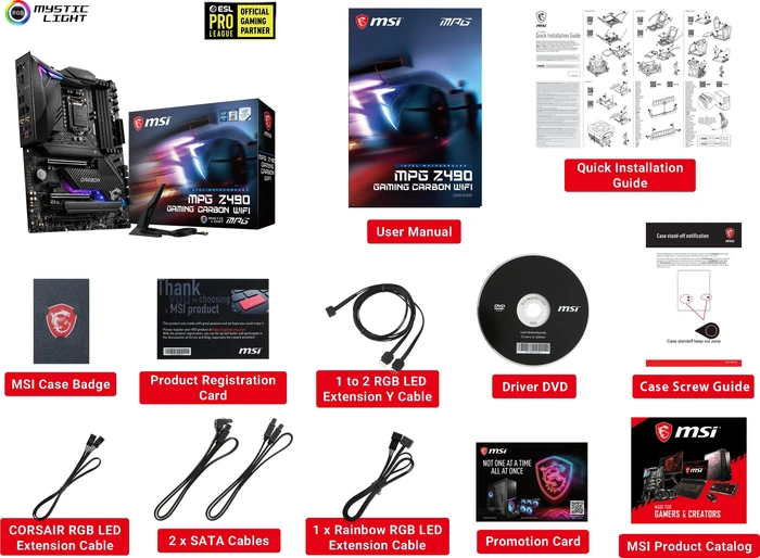 MSI MPG Z490 Gaming Carbon WIFI (Intel 1200)
