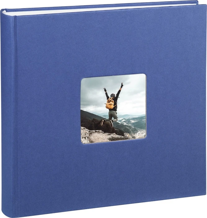 Hama Jumbo Fotoalbum, 30x30, 100 weiße Seiten, Fine Art blau