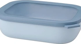 Mepal Multischüssel Cirqula rechteckig Aufbewahrungsbehälter 2l nordic blue