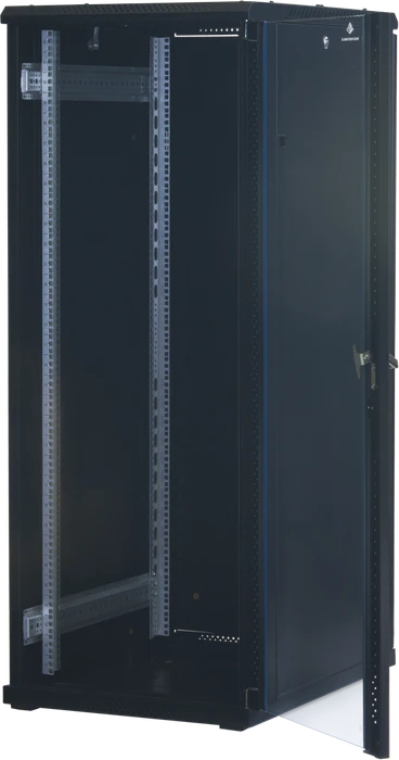 Rockstable 19" Serverschrank 32HE, Sicherheitsglastür, IP2X, schwarz, 800mm tief