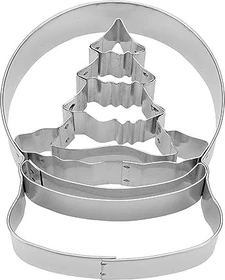Städter Präge-Ausstecher Tannenbaum Glaskugel 8cm