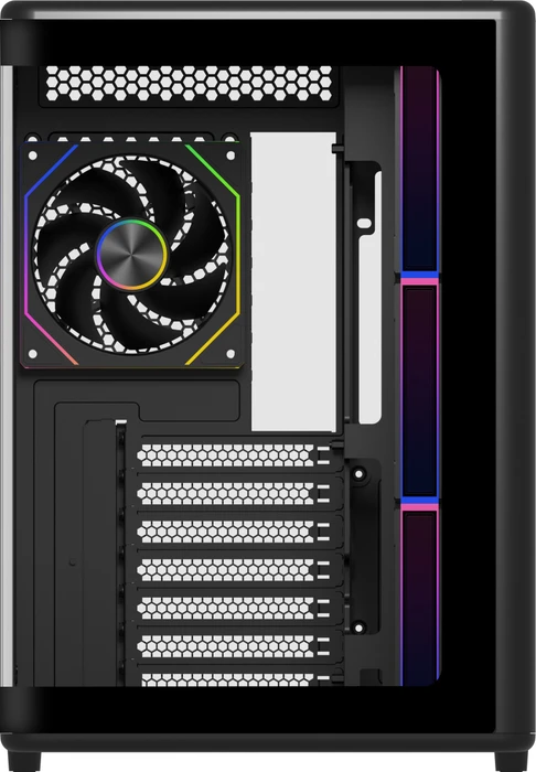 Cooler Master Elite 600 Black, schwarz, inkl. 4x Lüfter, Glasfenster