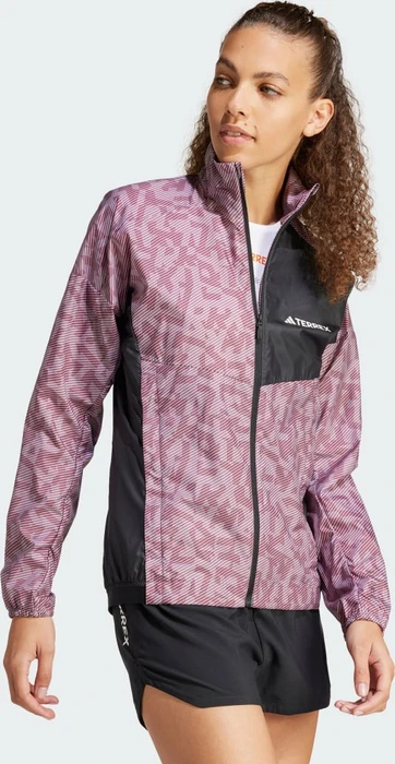 adidas Terrex Trail Running Laufjacke burgundy/preloved fig (Damen)