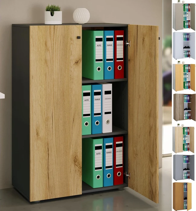 VCM Lona XL, eiche, Aktenschrank