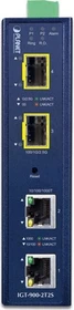 Planet IGT-900-2T2S Industrial Gigabit Managed Medienkonverter, 2x RJ-45, 2x SFP