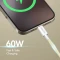 LogiLink USB-C Kabel, USB 2.0, 480Mb/s, 60W PD, USB-C Stecker auf USB-C Stecker, Nylon, gelb, 0.5m Vorschaubild