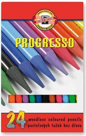 Koh-I-Noor Progresso Buntstift sortiert, Pappetui, 24er-Set