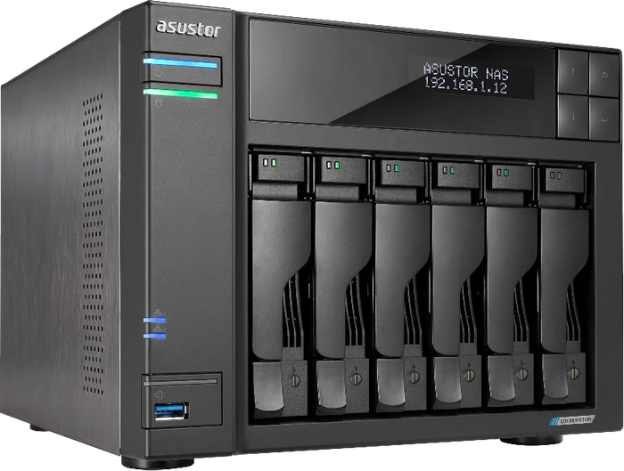 Asustor Lockerstor 6 Gen2 AS6706T, 8GB RAM, 2x RJ-45 2.5GBase-T, 2x USB-A 3.1