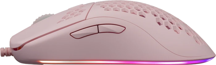 White Shark Galahad Pink Gaming Mouse, rosa, USB