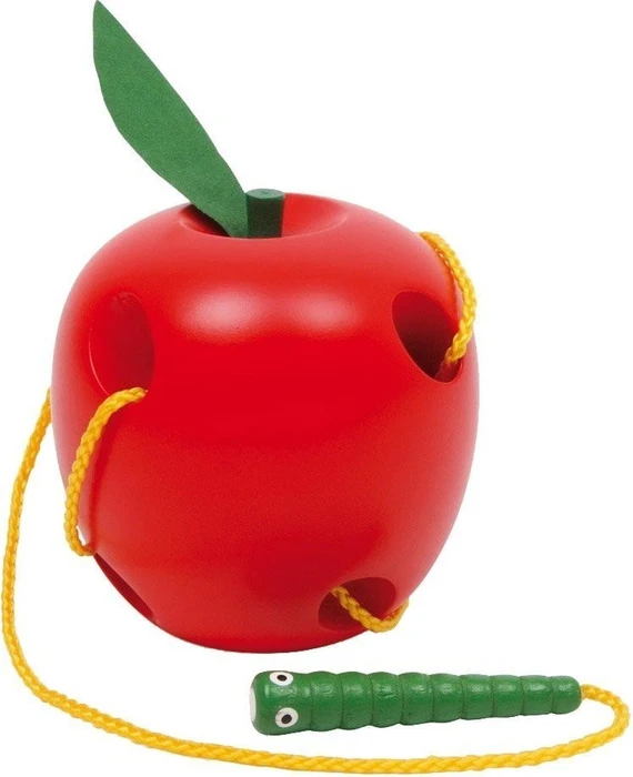 Legler Small Foot Fädelspiel Apfel und Wurm