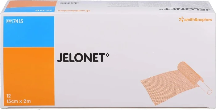 Smith & Nephew Jelonet Paraffingaze steril, 15cm x 2m, 12 Stück