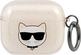 Karl Lagerfeld AirPods 3 Case Glitter Choupette Gold