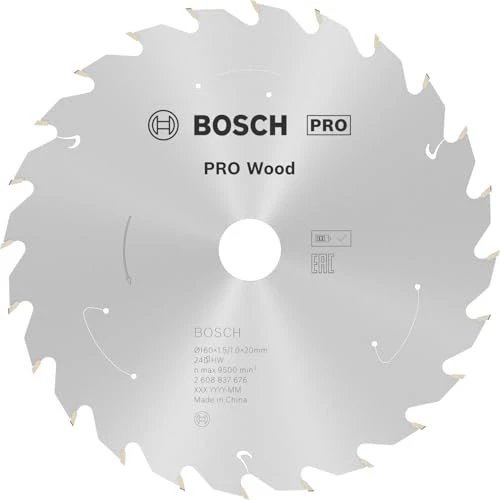 Bosch Professional Standard for Wood Kreissägeblatt 24Z, 160x1x20mm, 1 Stück