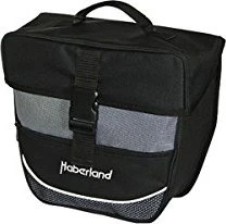 Haberland Pannier Gepäcktasche schwarz/silber