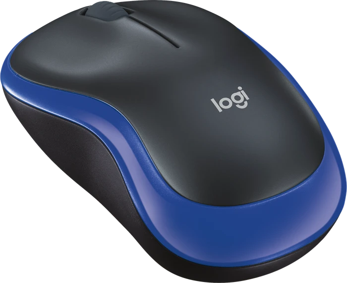 Logitech M185 Wireless Mouse schwarz/blau, USB
