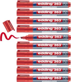 edding 363 Whiteboardmarker rot, 10er-Pack