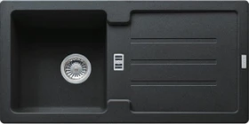 Franke Strata STG 614 Einbau Becken reversibel mit Ablauffernbedienung onyx