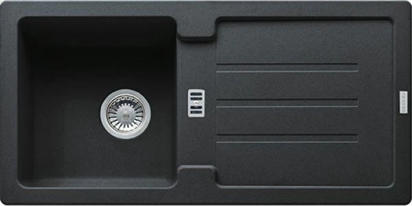 Franke Strata STG 614 Einbau Becken reversibel mit Ablauffernbedienung onyx