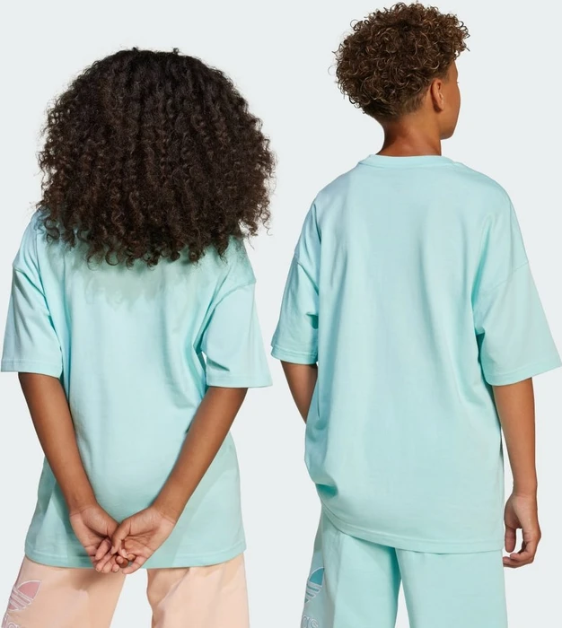 adidas Oversize Trefoil T-Shirt kurzarm semi flash aqua (Junior)