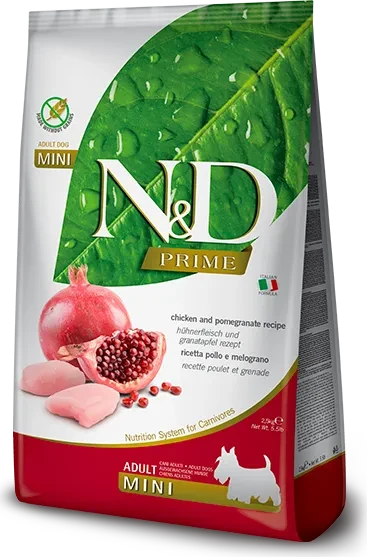 Farmina N&D Prime, Adult Mini, mit Huhn & Granatapfel, 2.50kg