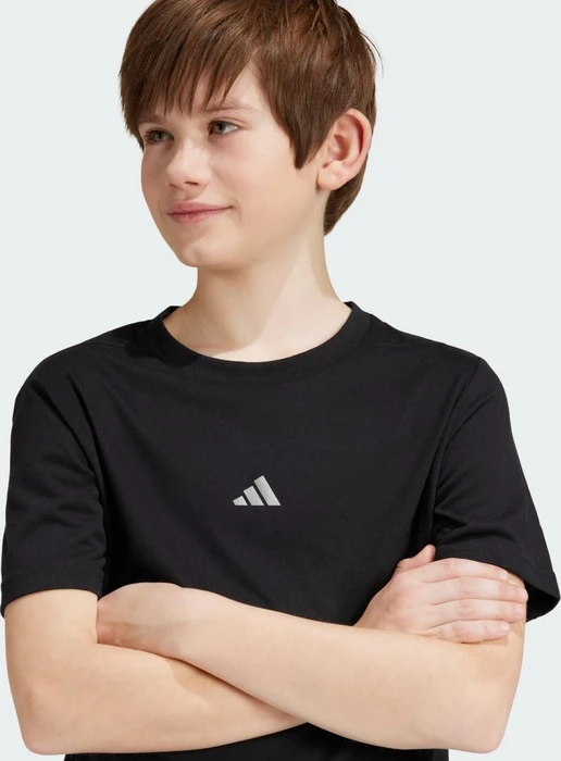 adidas Training Aeroready Funktionsshirt kurzarm black/reflective silver (Junior)