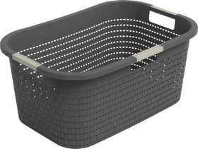 Rotho Country 40l Wäschekorb anthrazit