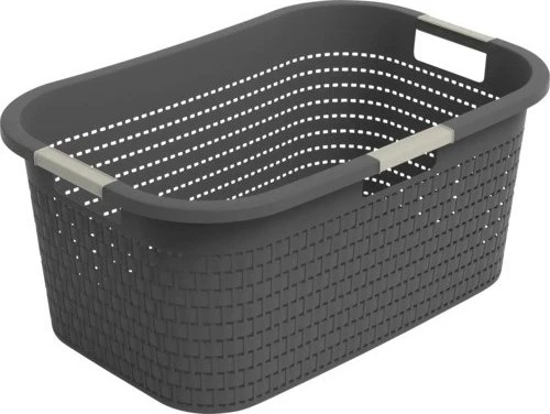 Rotho Country 40l Wäschekorb anthrazit