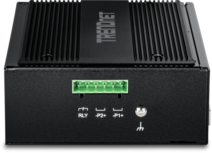 TRENDnet TI Hardened Industrial Railmount Gigabit Switch, 8x RJ-45, 2x RJ-45/SFP, 400W PoE++