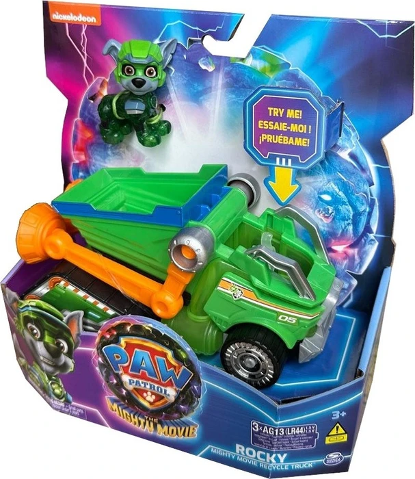 Spin Master Paw Patrol - The Mighty Movie - Basis Fahrzeug Rocky