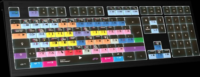 LogicKeyboard Astra 2 Pro Avid Media Composer Mac, USB, DE