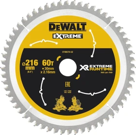 DeWalt DT99570 Extreme Runtime Kreissägeblatt 60Z, 216x1.6x30mm, 1 Stück