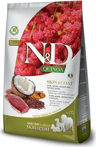 Farmina N&D Skin & Coat, Ente, Quinoa, Kokosnuss und Kurkuma, 2.50kg