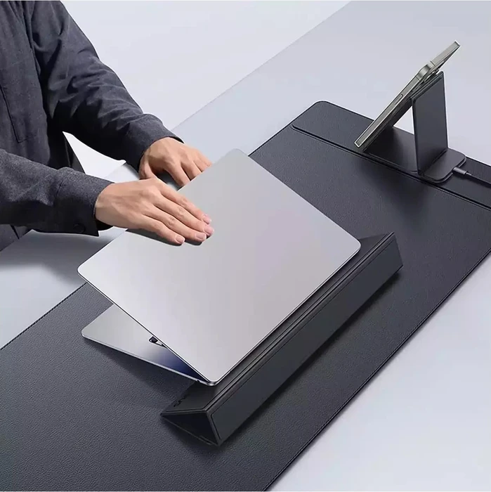 Baseus MagPro Series II Desk Mat mit Handballenauflage und induktivem Ladegerät, 770x340mm, schwarz