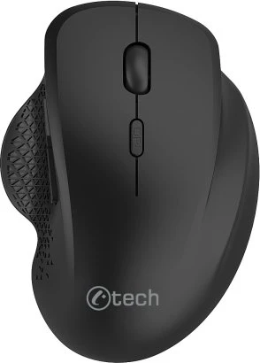 C-Tech WLM-14 Wireless Dual-Mode Ergo Mouse schwarz, USB/Bluetooth